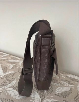 Borsa a tracolla Sisley monogram marrone