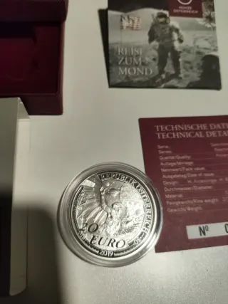 Moneda 20 Euro Plata El Sueño de Volar