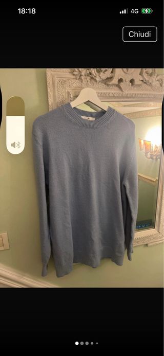 Maglione Stone Island 100% Lana Blu