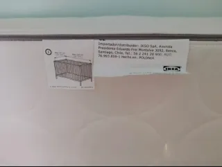 Materasso Ikea in schiuma per lettino, 60x120x8 cm