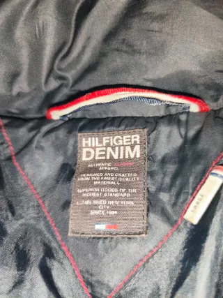 Plumífero Tommy Hilfiger Talla L Negro/Rojo