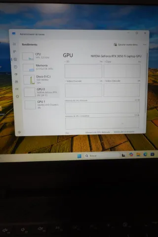 Ordenador Portátil Dell I5-10500H RTX-3050TI 16GB