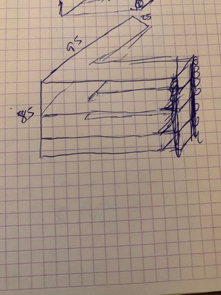 Estantería de madera para libros de los años 40