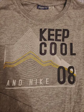 Camiseta manga larga Pepper gris