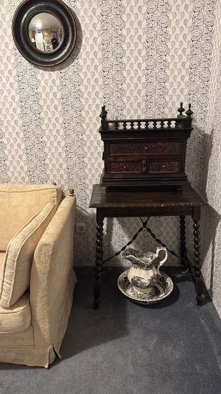 Arqueta o bargueño antiguo madera S.XIX