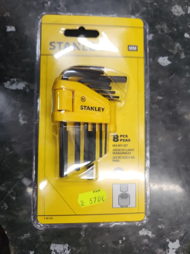 Juego 8 Llaves Hexagonales Stanley MM