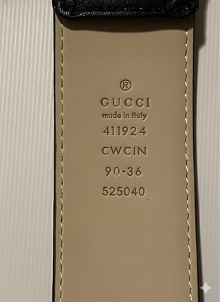 Cintura Gucci Interlocking G Nera Oro (90 cm)