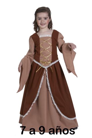 Disfraz Dama Medieval T-3 (7-9 años)