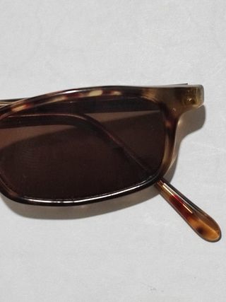 Occhiali da sole rettangolari marrone tartarugato