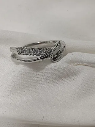 Anillo Acero Inoxidable con Circonitas