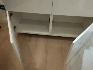 Mueble aparador BESTÅ blanco brillo