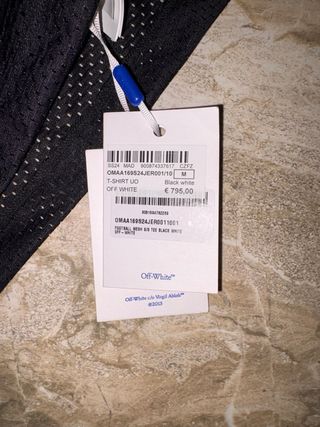 Camiseta Off-White Abloh 23 Negra Azul