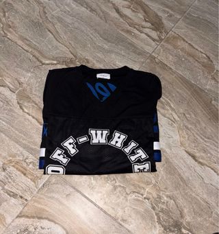 Camiseta Off-White Abloh 23 Negra Azul