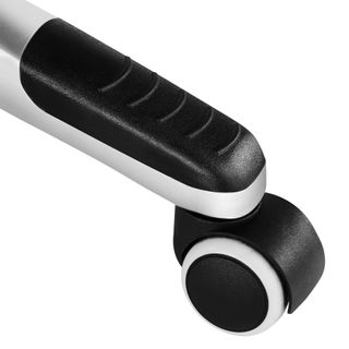 Silla de oficina, acolchada, giratoria, ajustable, ergonómica, blanco