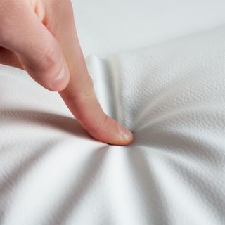 Silla de oficina, acolchada, giratoria, ajustable, ergonómica, blanco