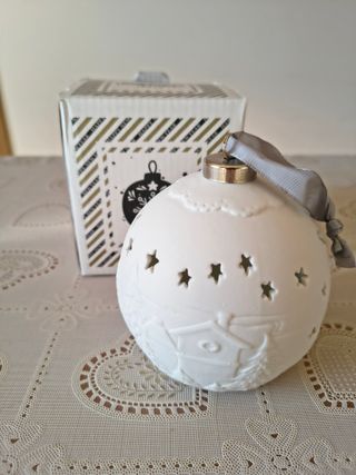 Palla Porcellana Decorata con Luce LED