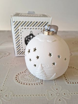 Palla Porcellana Decorata con Luce LED