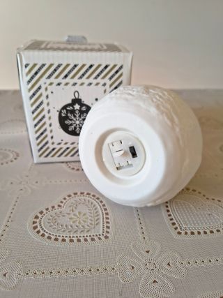 Palla Porcellana Decorata con Luce LED