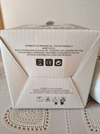 Palla Porcellana Decorata con Luce LED