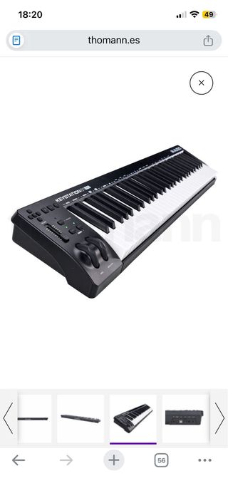 Teclado MIDI M-Audio Keystation 61 MK3