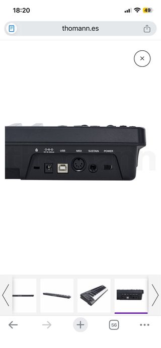 Teclado MIDI M-Audio Keystation 61 MK3