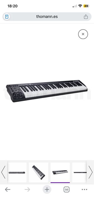 Teclado MIDI M-Audio Keystation 61 MK3