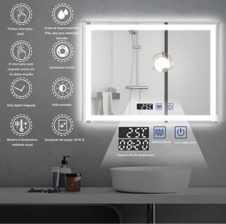 Espejo Baño LED 80x60cm