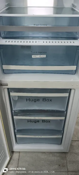 NEVERA COMBI HAIER NO FROST ENERGÍA A+