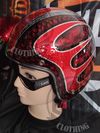 Casco scallop red L