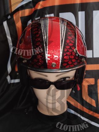 Casco scallop red L