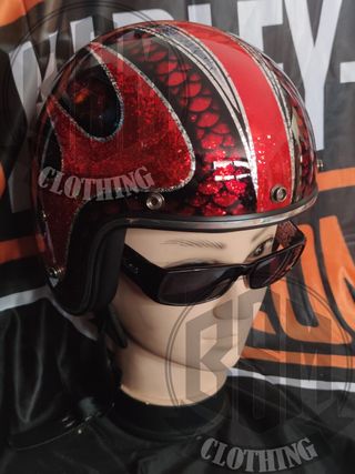 Casco scallop red L
