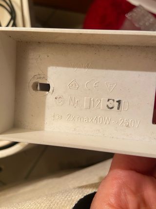 Lampada da parete vintage Egoluce