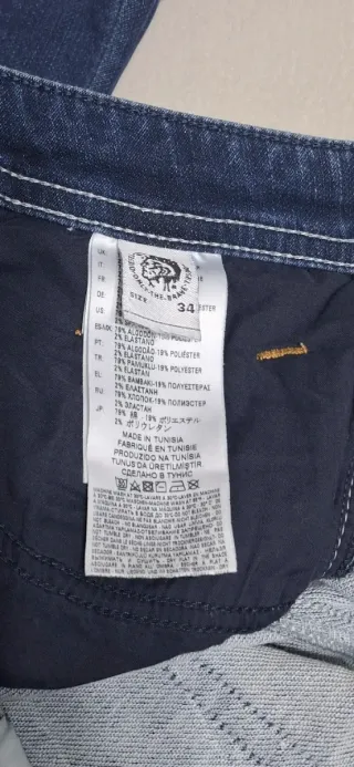 Calças de Ganga Azuis