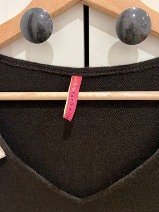 Vestido de punto marron oscuro LACHULA mujer