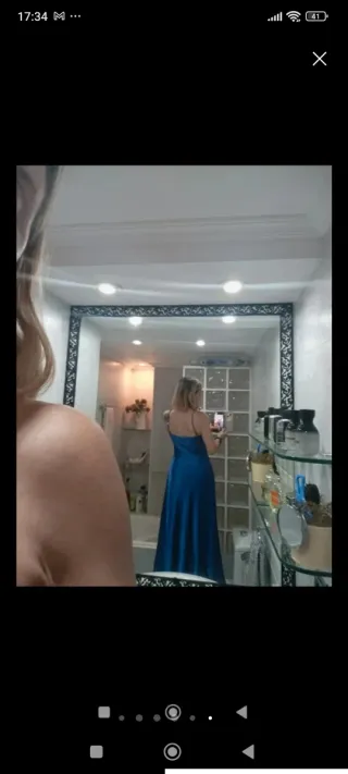 Vestido Fiesta Elvira Collection Azul Eléctrico