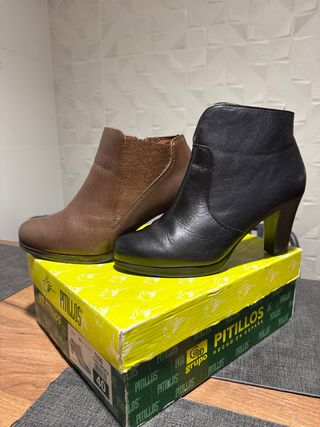 Botines Piel Mujer Talla 40 Pitillos