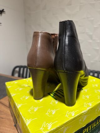 Botines Piel Mujer Talla 40 Pitillos