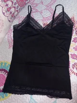 Camiseta Tirantes Encaje Isabel Mora T-M