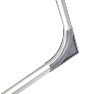 Set 2 sillas de jardín plegables de aluminio y ajustables, gris