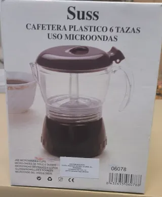 Cafetera Plástico Microondas 6 Tazas