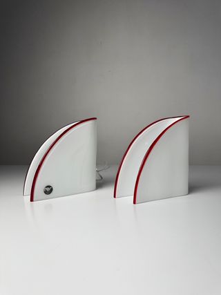 Coppia di lampade in vetro Murano anni '70, Italia