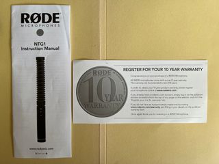 Micrófono RODE NTG1 + iRig Pre 48v + Cable conex.