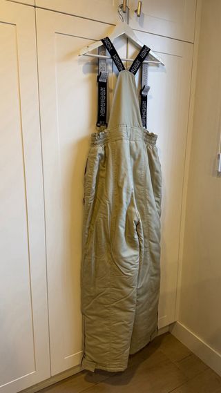 Pantalón de esquí vintage con tirantes talla 46