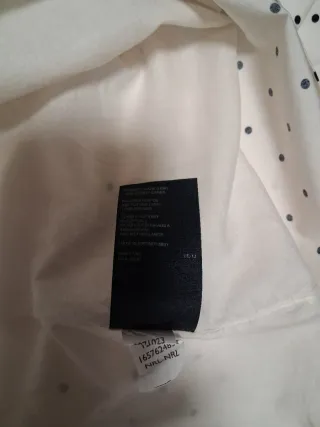 Vestido Tommy Hilfiger blanco lunares