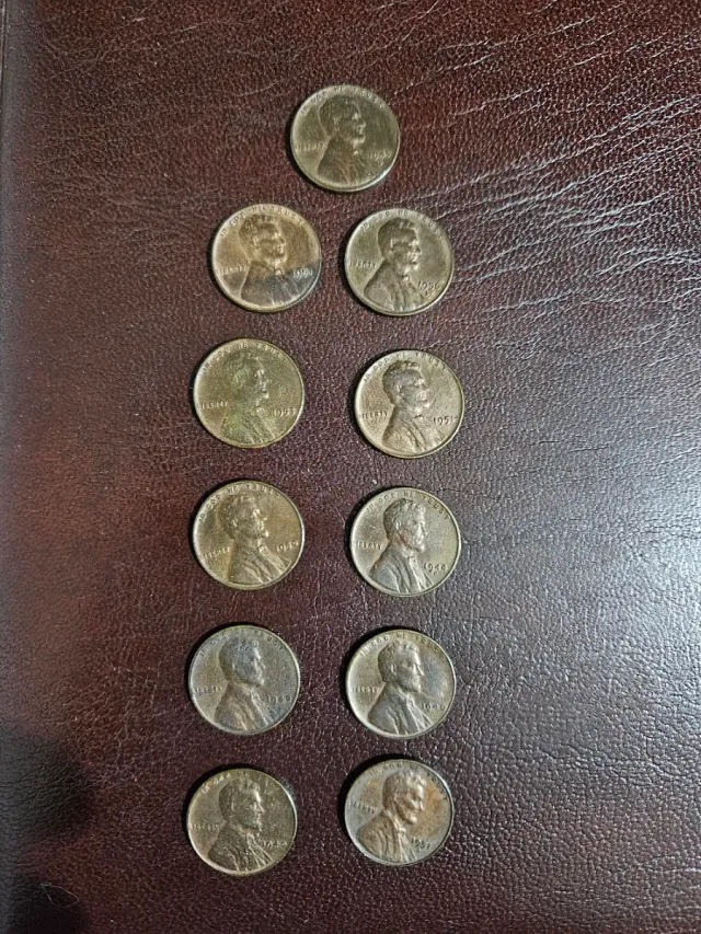 Lote de 11 monedas de 1 céntimo