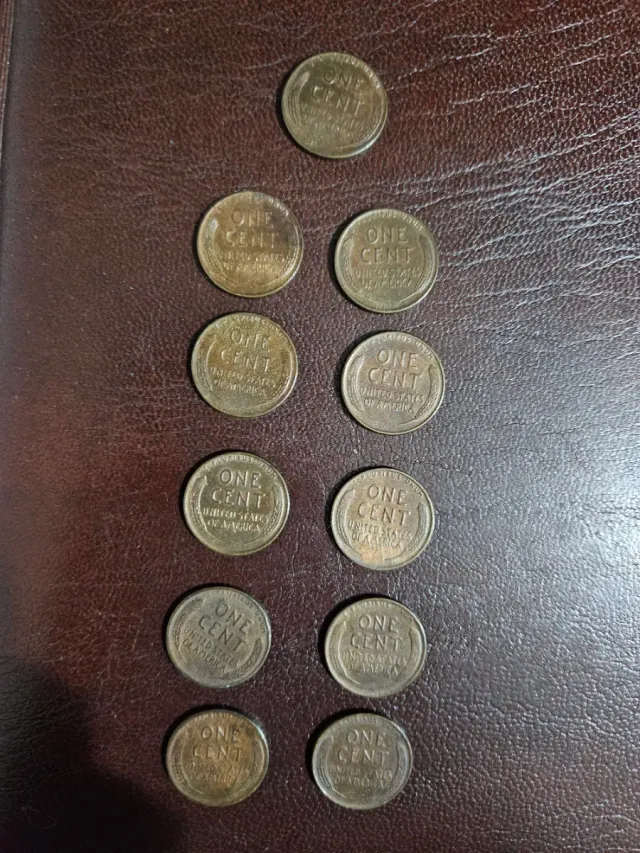 Lote de 11 monedas de 1 céntimo