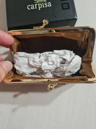 Portamonete Carpisa marrone con tartaruga