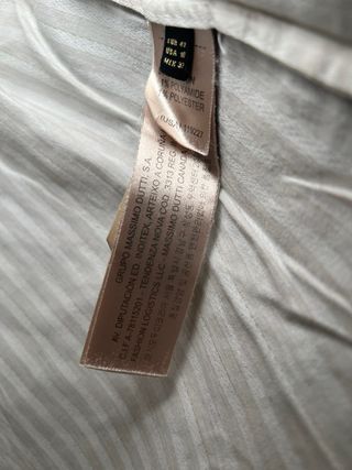 Blusa Massimo Dutti Beige Talla 40