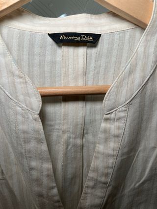 Blusa Massimo Dutti Beige Talla 40