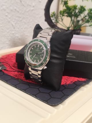 Reloj paazomu Hombre Verde/Plata